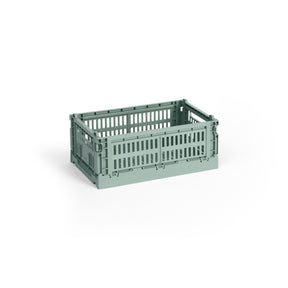 HAY Faltbox „Colour Crate Small Sage Green“ | Sanftes Grün für alles | HAY