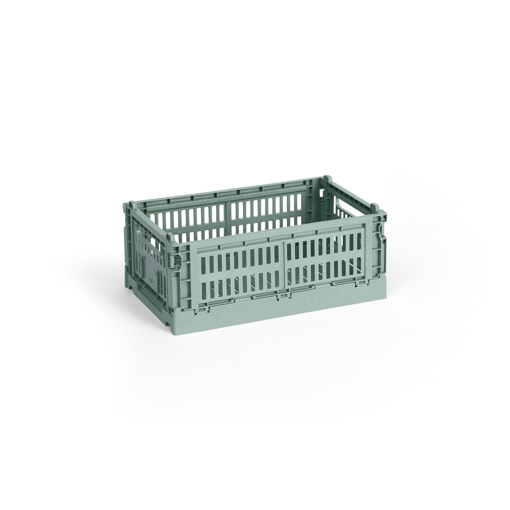 HAY Faltbox „Colour Crate Small Sage Green“ | Sanftes Grün für alles | HAY