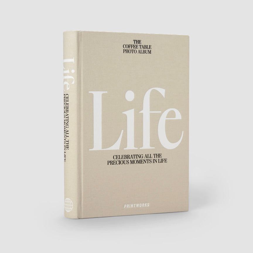 PRINTWORKS Fotoalbum "Life" (Beige) | PRINTWORKS | Album mit elegantemStoffeinband