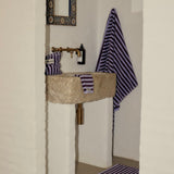 BONGUSTA Gästehandtuch „Wine & Lavender Blue“ | 30 × 50 cm | Bongusta
