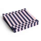 HAY Servietten „Light Pink & Dark Blue Pillar Stripe“ | Set mit 20 Stück | HAY
