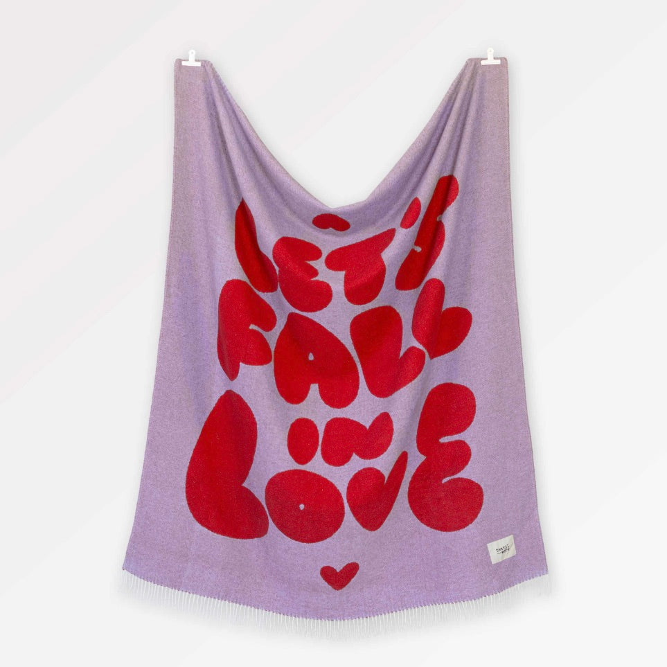 Textilwerk Decke „Fall in Love“ (150x200cm) | Textilwerk | Gemütliche Decke