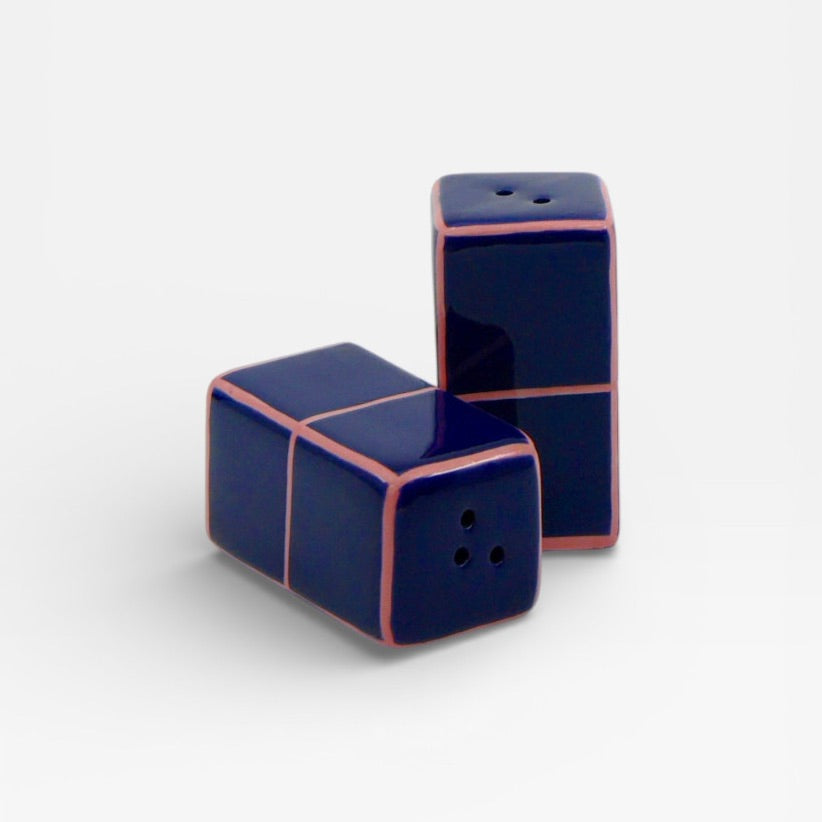 Table Machine Salz- und Pfefferstreuer “Tile” Blue & Pink | 2er-Set | Table Machine