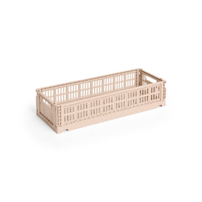 HAY Faltbox „Colour Crate Mini Oblong Powder“ | Sanft & stapelbar | HAY