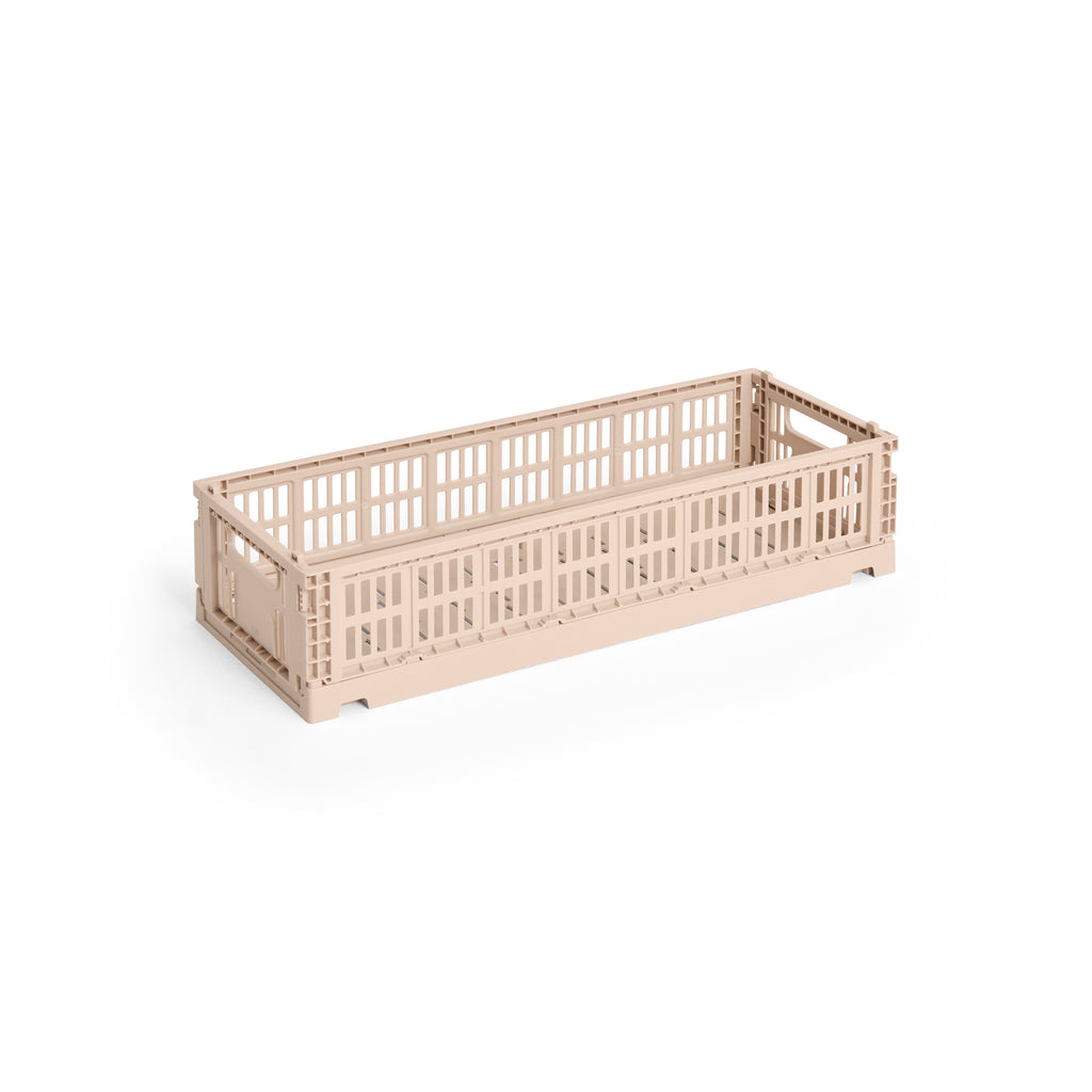 HAY Faltbox „Colour Crate Mini Oblong Powder“ | Sanft & stapelbar | HAY