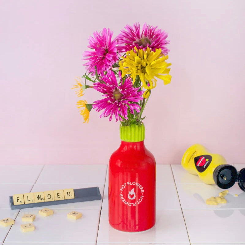 L´expressionist Vase “Hot Flowers” | Ausdrucksstarkes Design | L’expressionist