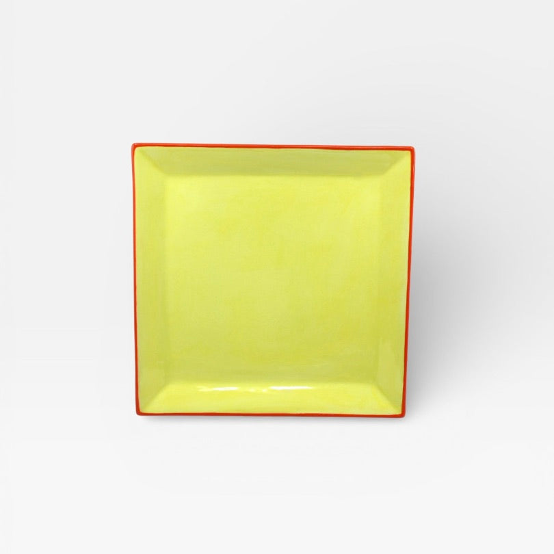 Table Machine Teller-Set “Tile” 4 Stk. Yellow & Orange | 4er-Set Designgeschirr | Table Machine