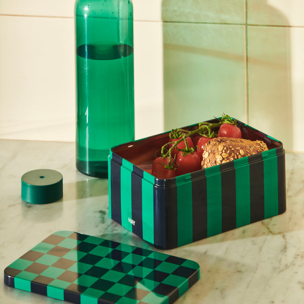 HAY Dose „Tin Container Small“ | Green & Dark Blue | HAY