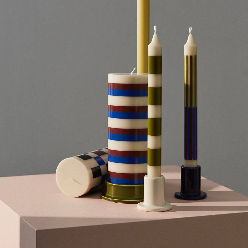 HAY Kerzenhalter „Tube Small Off-White“ | Schlicht & vielseitig | HAY