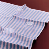 HAY Geschirrtuch „Canteen Sky Blue Light Pink Block Stripe“ | Baumwolle | HAY