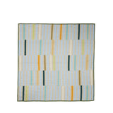 Hübsch Tagesdecke „Twist Block Dark Green/Multicolour“ | 260 × 260 cm | Hübsch