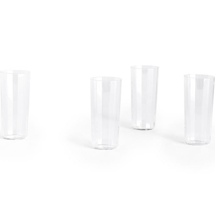 HAY Glas „Angle Glass Tall 13 cm“ | 4er Set | Hoch & stilvoll | HAY