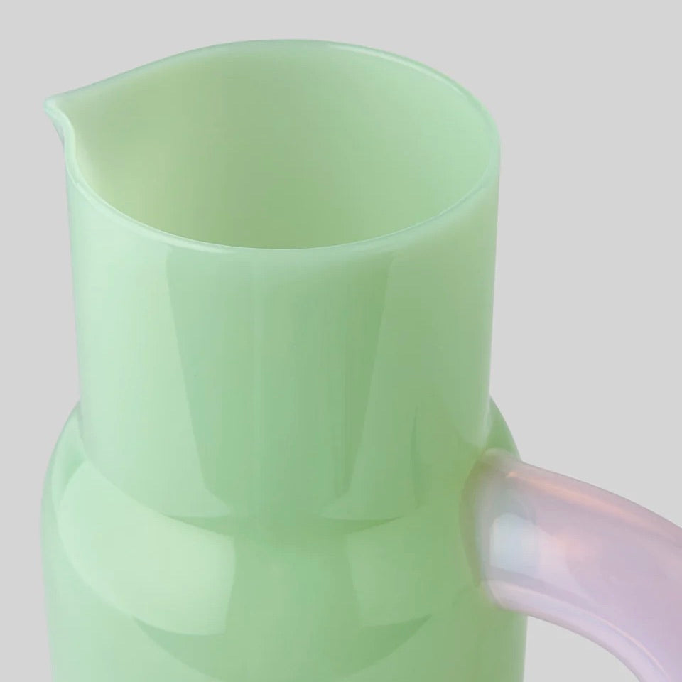 Studio About Pitcher „Milky Jade/Milky Rose“ | Zartes Borosilikatglas | Studio About