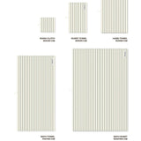 BONGUSTA Badelaken BONGUSTA “Naram Creme White & Ink” | 100x150 cm | Elegantes Badetuch