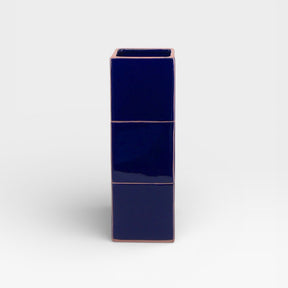 Table Machine Vase “Triple Tile” Blue & Pink | Skulpturales Design | Table Machine