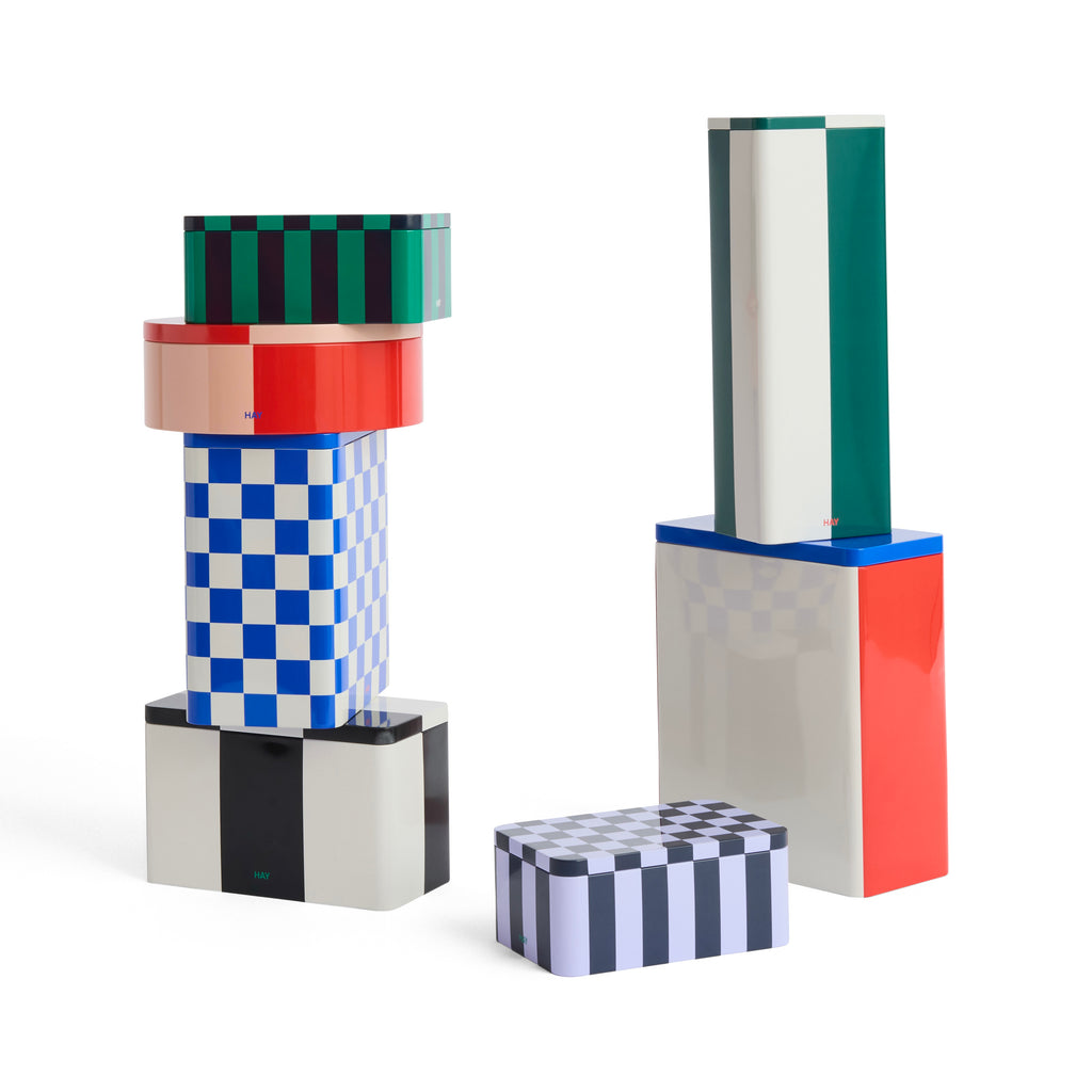 HAY Dose „Tin Container Small“ | Dark Blue & Lavender | HAY