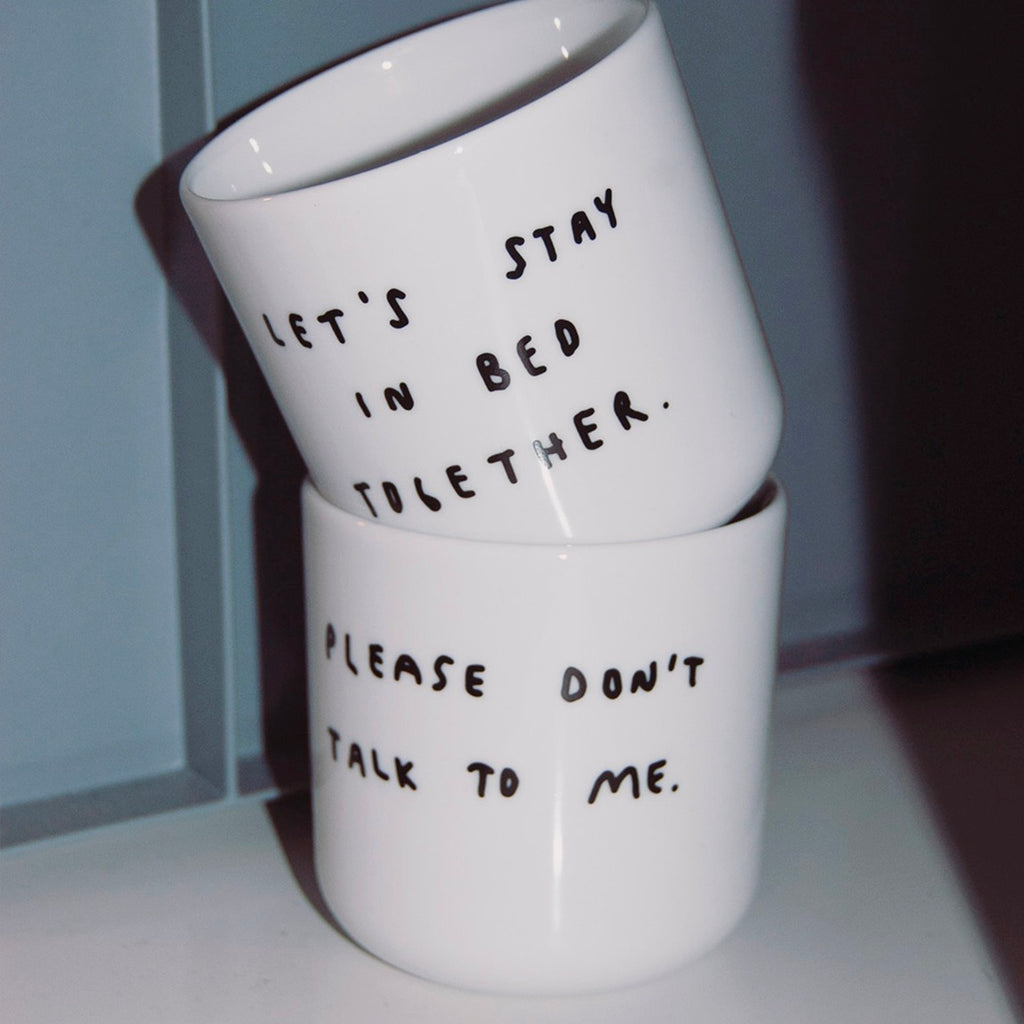 YAHYA Studio Becher "Please don't talk to me"