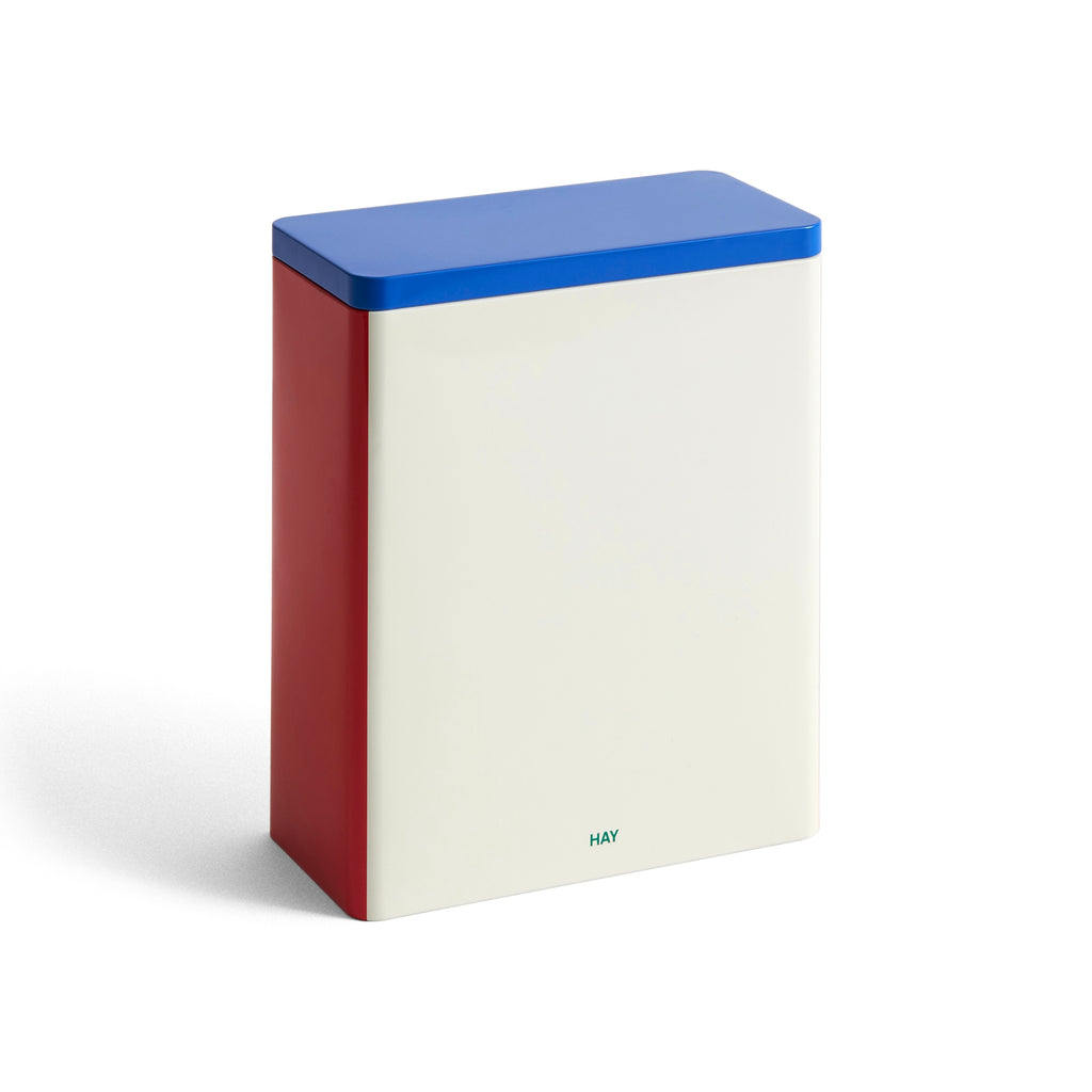 HAY Dose „Tin Container XL“ | Off-White, Blue & Red | HAY