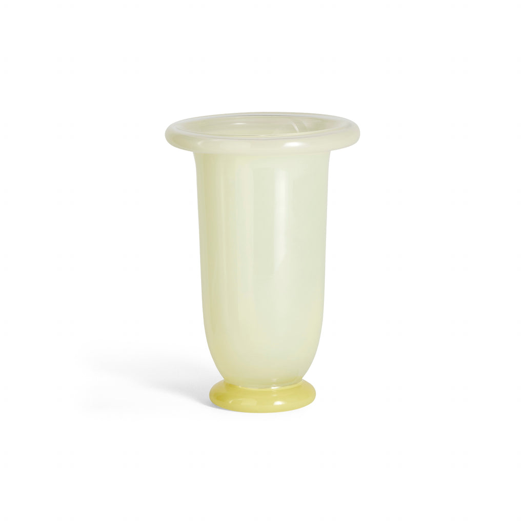 HAY Vase „Empire Medium Lime Yellow“ | Designstück mit Charakter | HAY