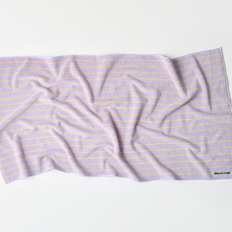 BONGUSTA Badetuch “Naram Lilac & Neon Yellow” 70x140 cm | BONGUSTA