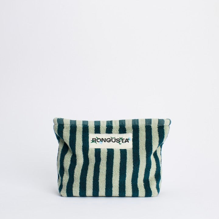 BONGUSTA Kulturbeutel „Naram Seafoam & Deep Teal“ | Grünton-Kombination | Bongusta
