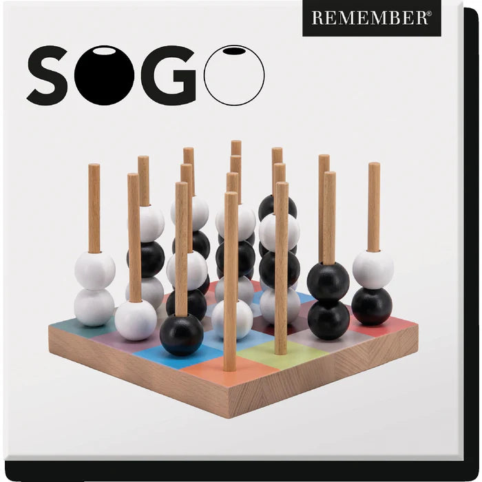 Remember Spiel “Sogo” | Buntes Geschicklichkeitsspiel aus Holz | Remember