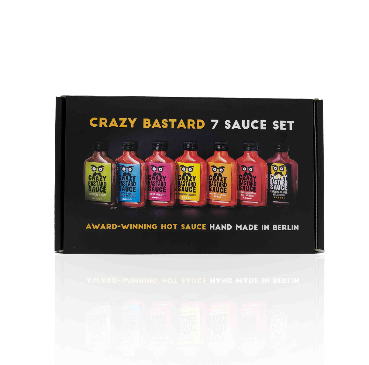 CBS Foods Chilisauce Crazy Bastard | 7er Set | 7 scharfe Geschmacksexplosionen