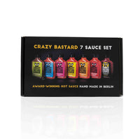 CBS Foods Chilisauce Crazy Bastard | 7er Set | 7 scharfe Geschmacksexplosionen