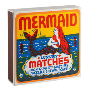Archivist Lange Streichhölzer „Mermaid Matches“ | in Square Matchbox | Archivist