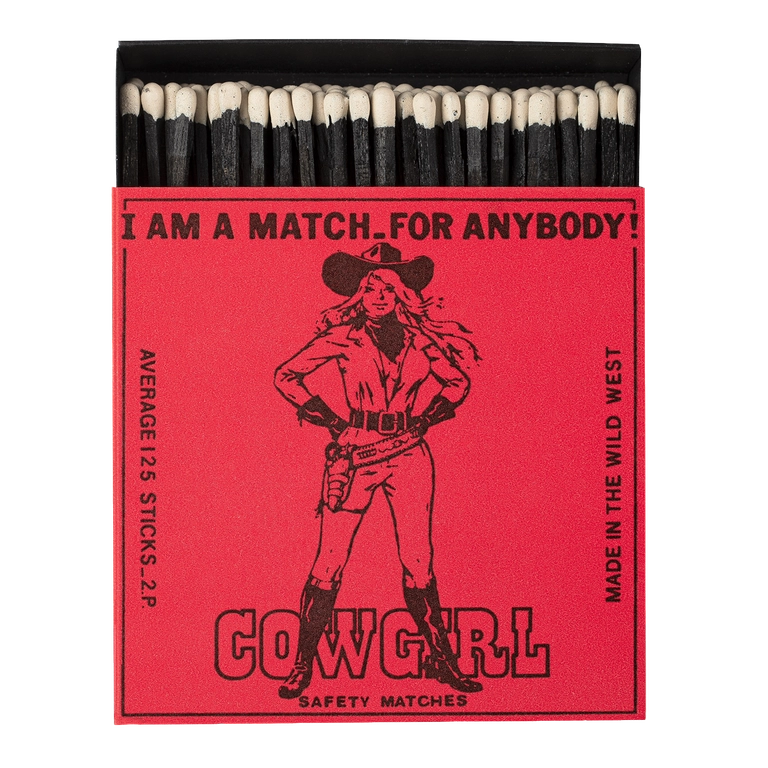 Archivist Lange Streichhölzer „Cowgirl“ Archivist | Extra lang in Square Matchbox