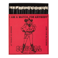 Archivist Lange Streichhölzer „Cowgirl“ Archivist | Extra lang in Square Matchbox