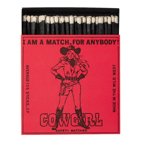 Archivist Lange Streichhölzer „Cowgirl“ Archivist | Extra lang in Square Matchbox
