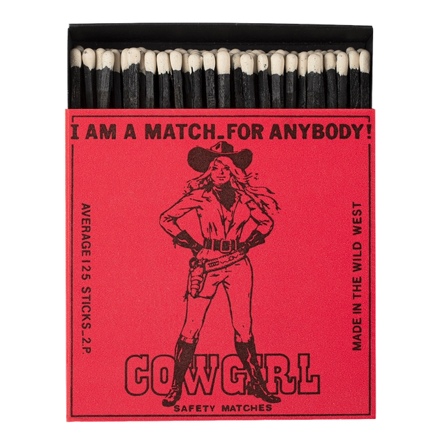 Archivist Lange Streichhölzer „Cowgirl“ Archivist | Extra lang in Square Matchbox
