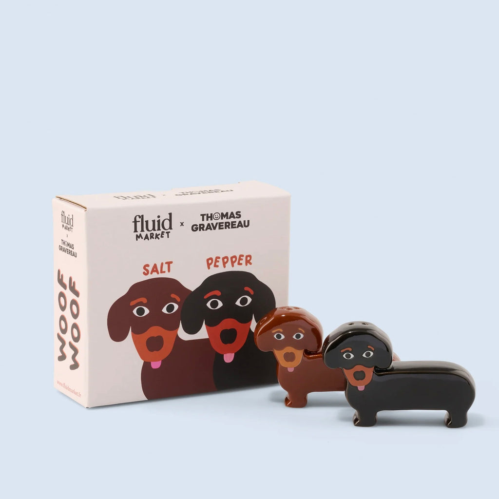 Fluid Market Salz- & Pfefferstreuer Fluid Market “Dogs” | Set für Hundefreunde