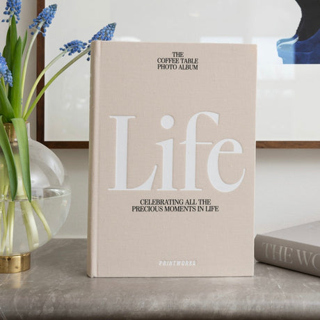 PRINTWORKS Fotoalbum "Life" (Beige) | PRINTWORKS | Album mit elegantemStoffeinband