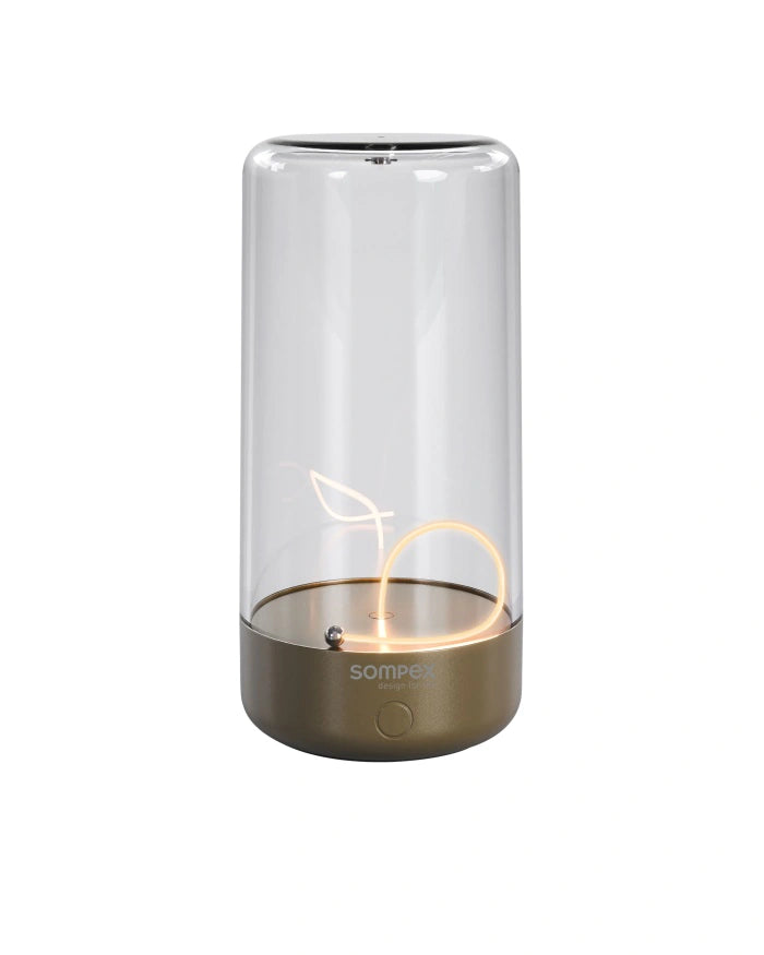 Sompex Tischleuchte “PULSE” | Dimmbar & glänzend in Gold | Sompex
