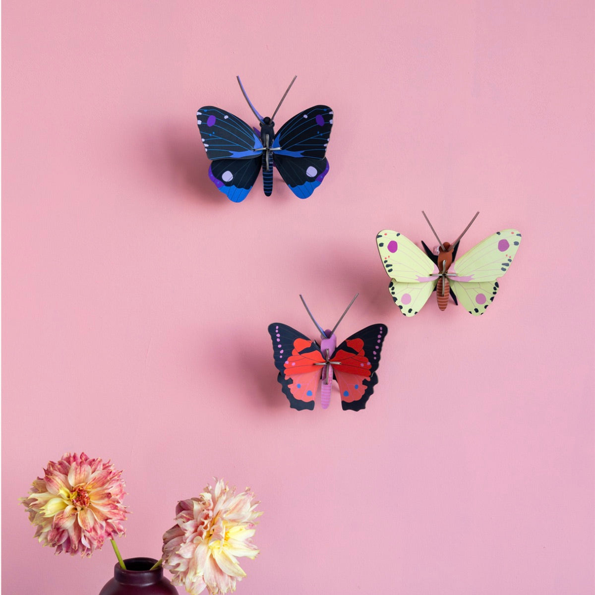 studio ROOF Wanddeko “Blue Diadem Butterfly” | 3D Schmetterling | studio ROOF