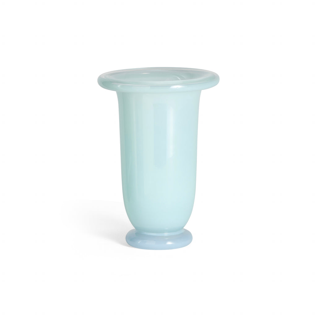 HAY Vase „Empire Medium Ice Blue“ | Klare Form trifft feine Ästhetik | HAY