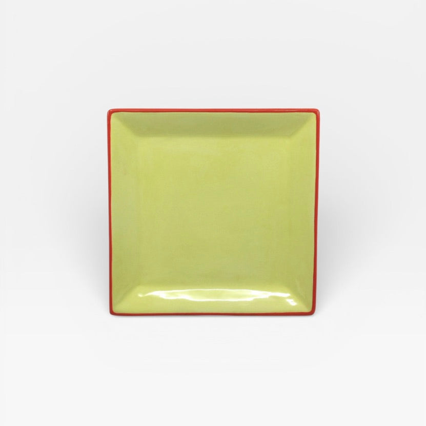 Table Machine Dessert-Teller-Set “Tile” 4 Stk. Yellow & Orange | 4er-Set | Table Machine