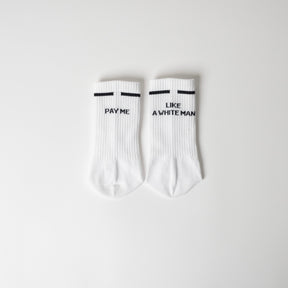 arrel Socken “Pay Me Like a White Man” | Coole Statement Socken | arrel