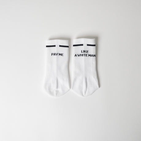 arrel Socken “Pay Me Like a White Man” | Coole Statement Socken | arrel