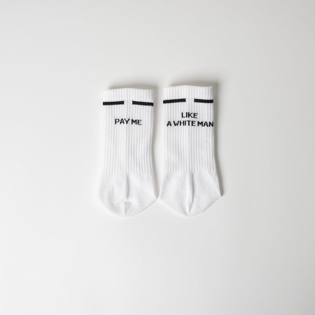arrel Socken “Pay Me Like a White Man” | Coole Statement Socken | arrel