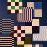 HAY Servietten „Light Pink & Dark Blue Pillar Stripe“ | Set mit 20 Stück | HAY