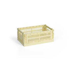 HAY Faltbox „Colour Crate Small Light Yellow“ | Frisches Ordnungswunder | HAY