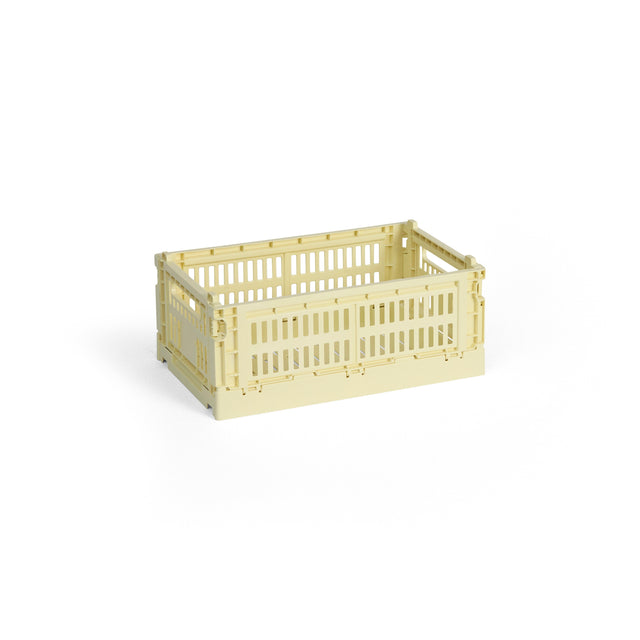 HAY Faltbox „Colour Crate Small Light Yellow“ | Frisches Ordnungswunder | HAY