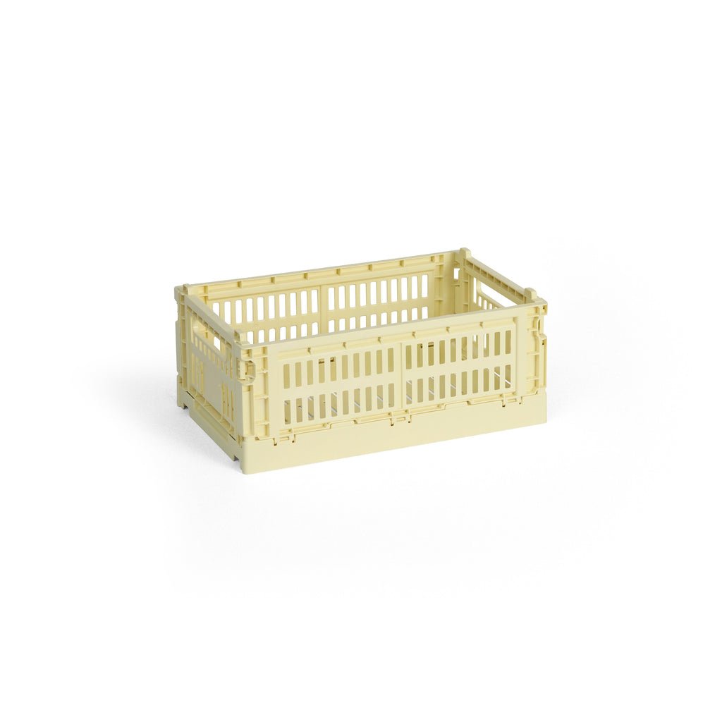 HAY Faltbox „Colour Crate Small Light Yellow“ | Frisches Ordnungswunder | HAY