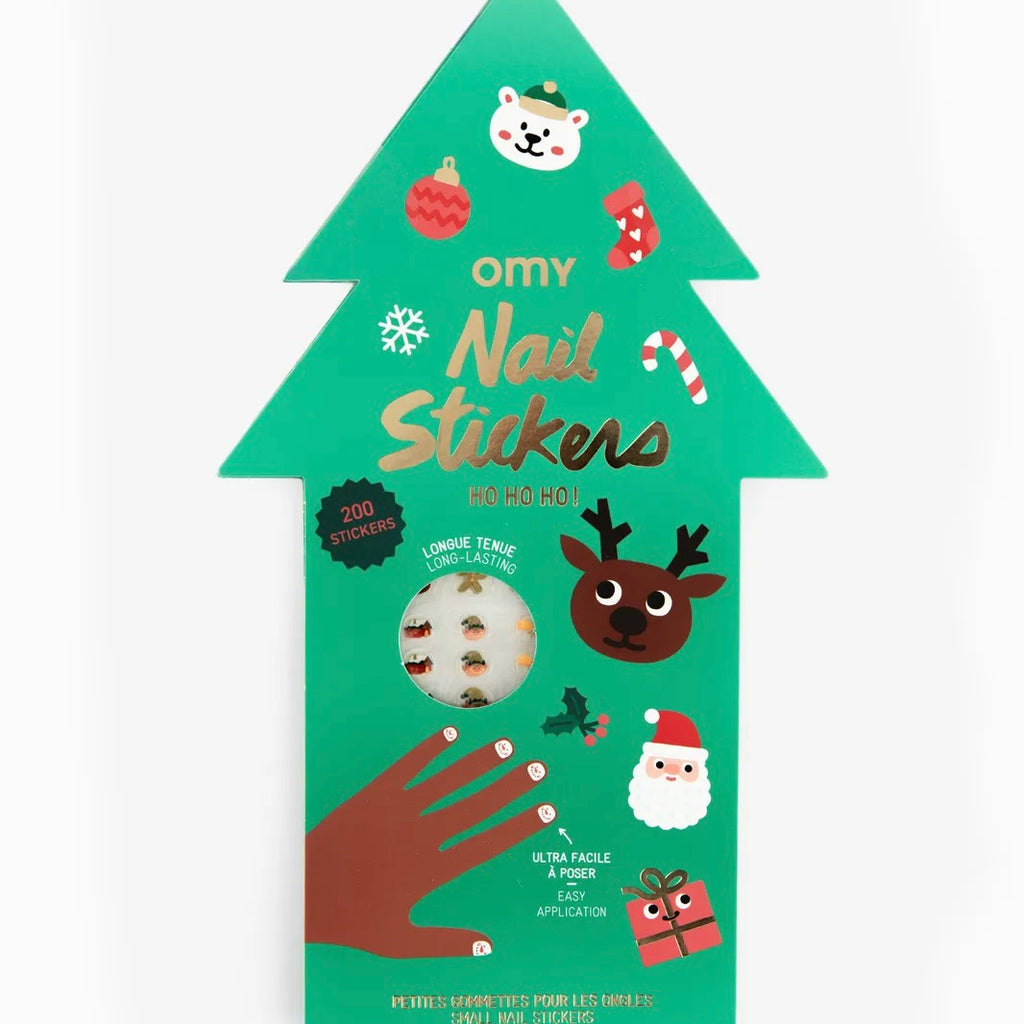 OMY Nail Stickers „Ho Ho Ho“ OMY | Festliche Nageldekoration für die Weihnachtszeit