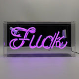 Locomocean Neon Acryl Box Locomocean “Fuck Purple” | Cool & Auffällig