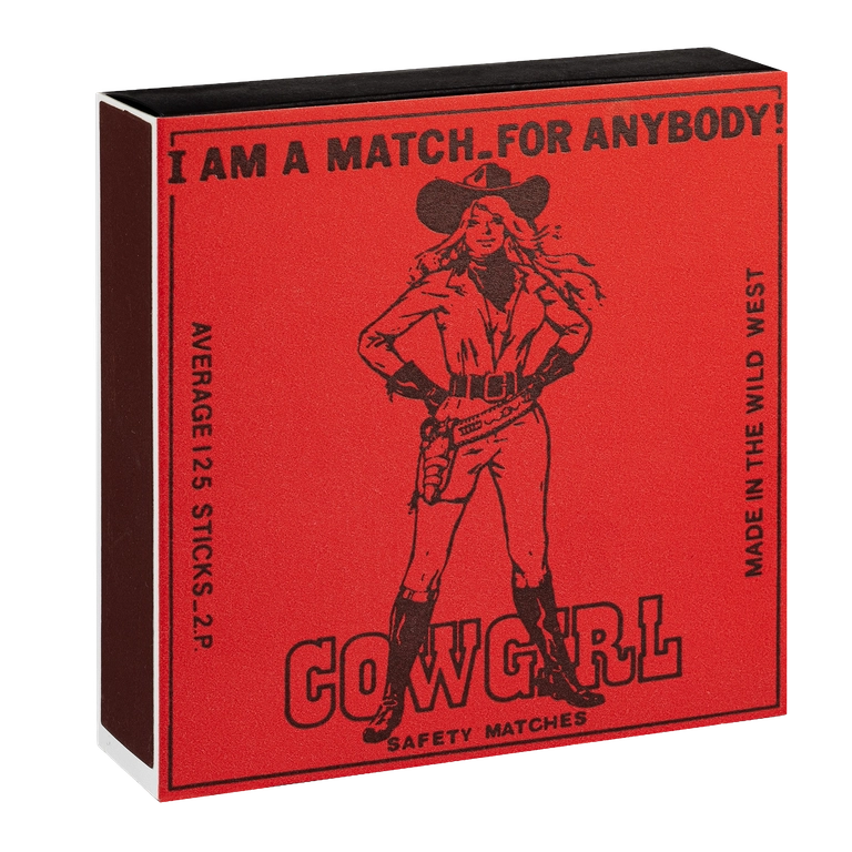 Archivist Lange Streichhölzer „Cowgirl“ Archivist | Extra lang in Square Matchbox