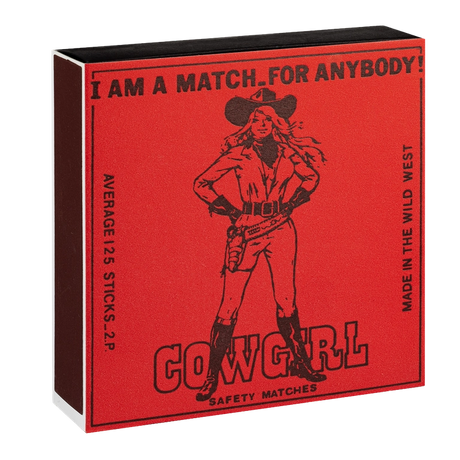 Archivist Lange Streichhölzer „Cowgirl“ Archivist | Extra lang in Square Matchbox
